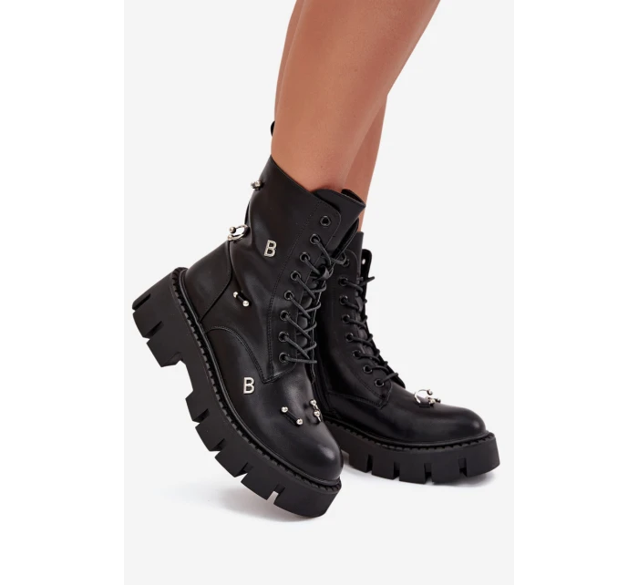 Dámské Pracovní Boty S Ozdobami Zateplené Černé Lunea Dámské Pracovní Boty S Ozdobami Zateplené Černé Lunea
