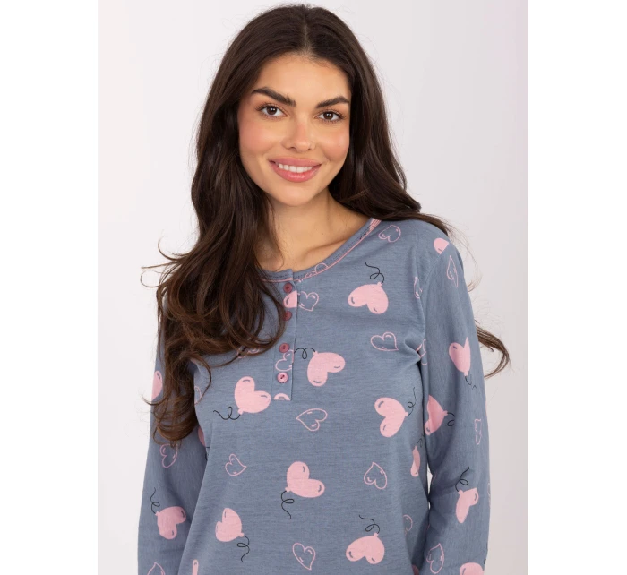 DU KN noční košile FP 100.26 tmavě modrá