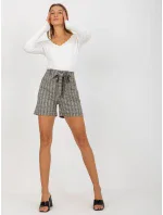 Dámské šortky LK SN  béžové a bílé model 17899865 - FPrice