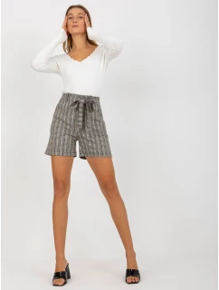 Dámské šortky LK SN 506942 2.15 béžové a bílé