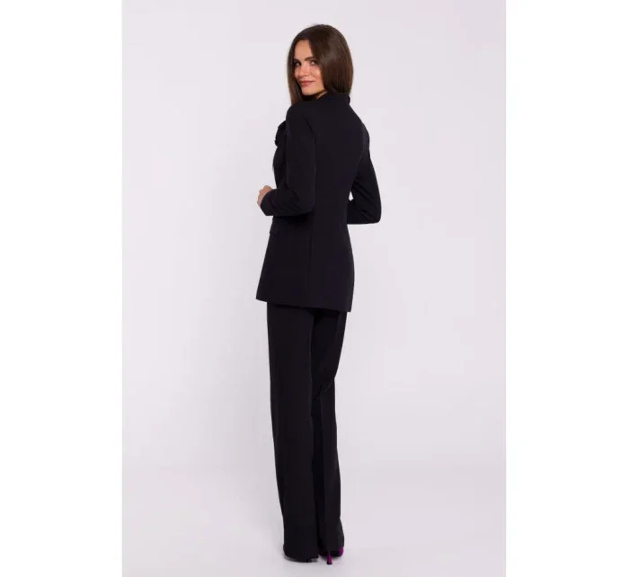 model 20502936 Květinové sako černé - STYLOVE model 20502936 Květinové sako černé - STYLOVE