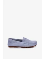 Dámské mokasíny z broušené kůže Big Star – modré Dámské mokasíny z broušené kůže Big Star – modré