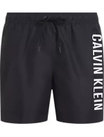 Pánské plavky MEDIUM DRAWSTRING KM0KM01004 BEH černé - Calvin Klein