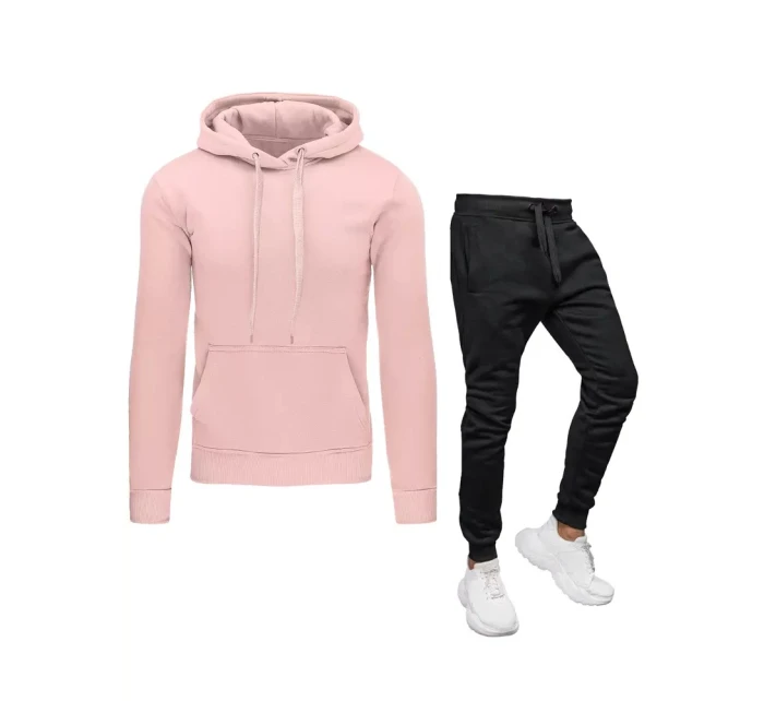 Pánské růžovo-černé tepláky Dstreet AX0641z