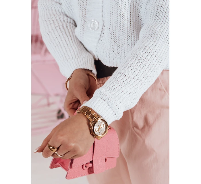 Dámský oversize žebrovaný svetr SWEETDREAM white FashionStreet MY2459