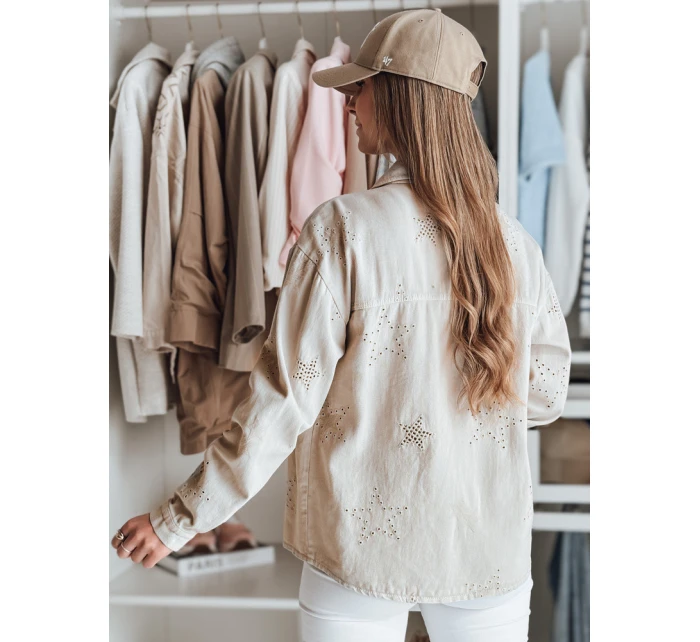 Dámská přechodná bunda v jedné velikosti v cappuccino Dstreet model 21986538 - FashionStreet Dámská přechodná bunda v jedné velikosti v cappuccino Dstreet model 21986538 - FashionStreet