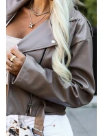 z měkké s páskem a asymetrickým zipem cappuccino model 21322452 - numoco basic