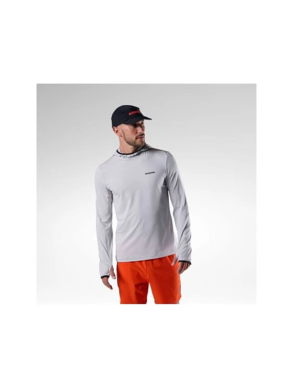 Pánská mikina ROSSIGNOL Westweg Sun Hoodie, šedá Pánská mikina ROSSIGNOL Westweg Sun Hoodie, šedá