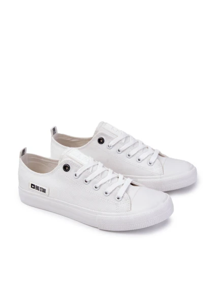 Pánské tenisky z materiálu Big Star Bílé model 21594567 - Big Star Shoes Pánské tenisky z materiálu Big Star Bílé model 21594567 - Big Star Shoes
