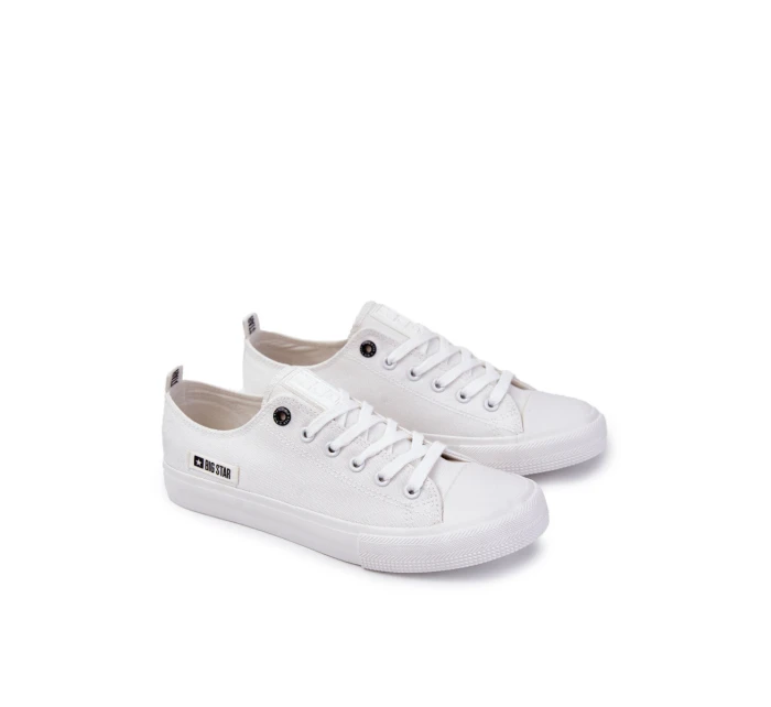 Pánské tenisky z materiálu Big Star Bílé model 21594567 - Big Star Shoes Pánské tenisky z materiálu Big Star Bílé model 21594567 - Big Star Shoes