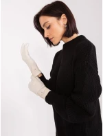 Rękawiczki AT RK model 19040842 jasny beżowy - FPrice Rękawiczki AT RK model 19040842 jasny beżowy - FPrice