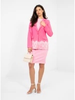 Marynarka IT MA model 22011367 ciemny różowy - FPrice Marynarka IT MA model 22011367 ciemny różowy - FPrice