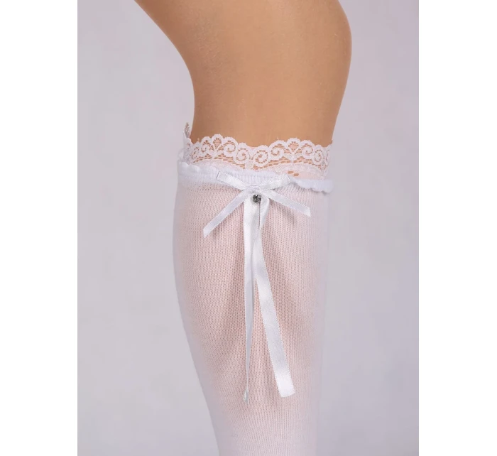 YOCLUB SKA-0163G Dívčí podkolenky s mašlí 31-34