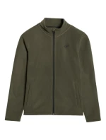 Chlapecký fleece 4F M413 khaki 4FJWAW25TFLEM413 43S Chlapecký fleece 4F M413 khaki 4FJWAW25TFLEM413 43S