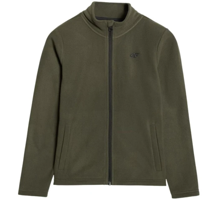 Chlapecký fleece 4F M413 khaki 4FJWAW25TFLEM413 43S Chlapecký fleece 4F M413 khaki 4FJWAW25TFLEM413 43S