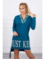 model 18747263 šaty s kapucí a potiskem - K-Fashion model 18747263 šaty s kapucí a potiskem - K-Fashion