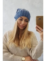 Milano fleecová čepice K203 denim model 18749927 - K-Fashion Milano fleecová čepice K203 denim model 18749927 - K-Fashion