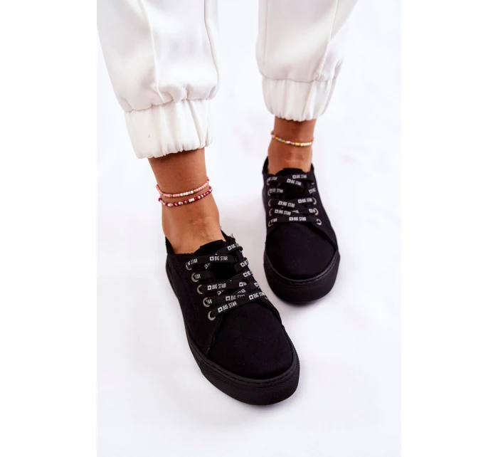 Dámské tenisky Memory Foam System Big Star model 21599556 Černe - Big Star Shoes Dámské tenisky Memory Foam System Big Star model 21599556 Černe - Big Star Shoes