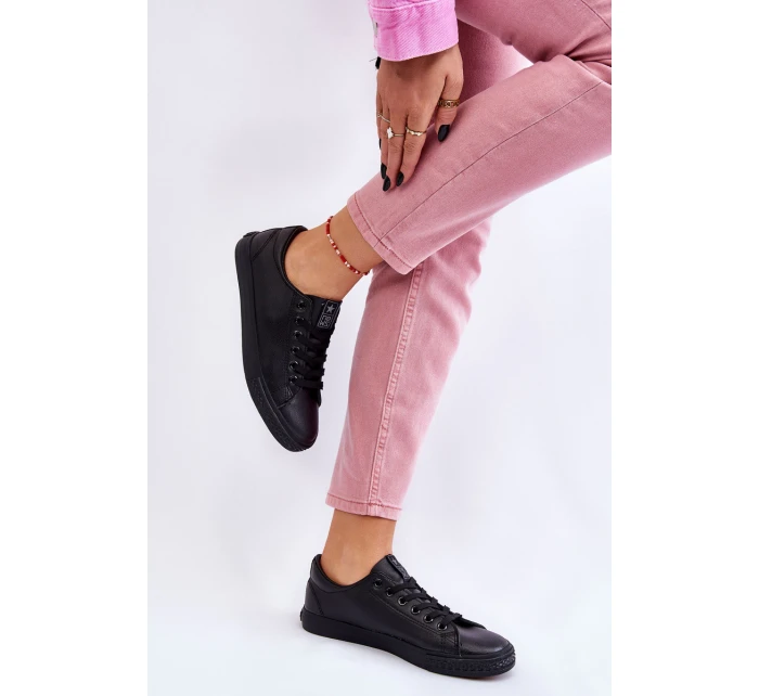 Dámské klasické kožené tenisky Černé Misima Dámské klasické kožené tenisky Černé Misima