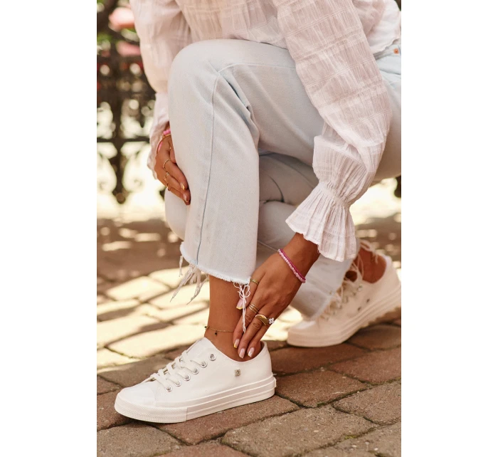 Klasické Dámské Tenisky Big Star NN274285 Bílé Klasické Dámské Tenisky Big Star NN274285 Bílé