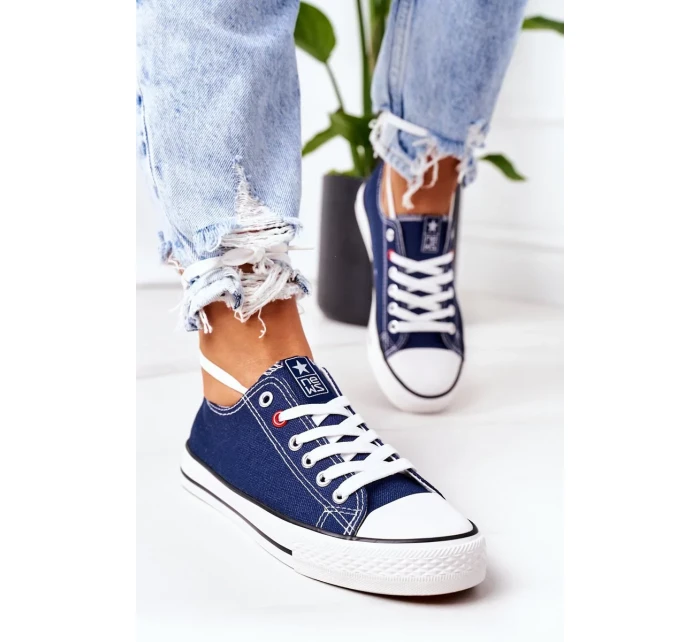 Dámské Klasické Tenisky Tmavě Modré Ecoma Dámské Klasické Tenisky Tmavě Modré Ecoma