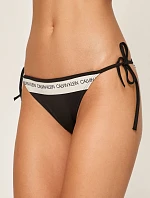 Spodní díl plavek KW0KW00650-BEH černobílá - Calvin Klein