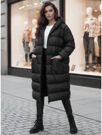 Dámská zimní bunda oversize s kapucí černá Dstreet model 21995430 - FashionStreet