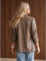 Marynarka damska skórzana z fango model 22542365 - FashionStreet Marynarka damska skórzana z fango model 22542365 - FashionStreet