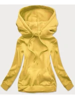 Žlutá dámská tepláková mikina model 15817370 - J.STYLE