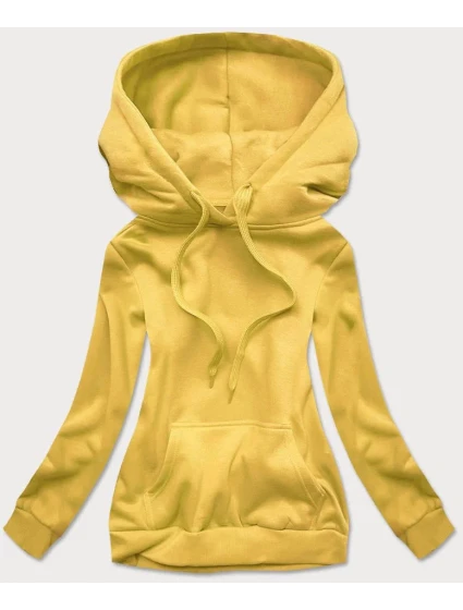 Žlutá dámská tepláková mikina model 15817370 - J.STYLE