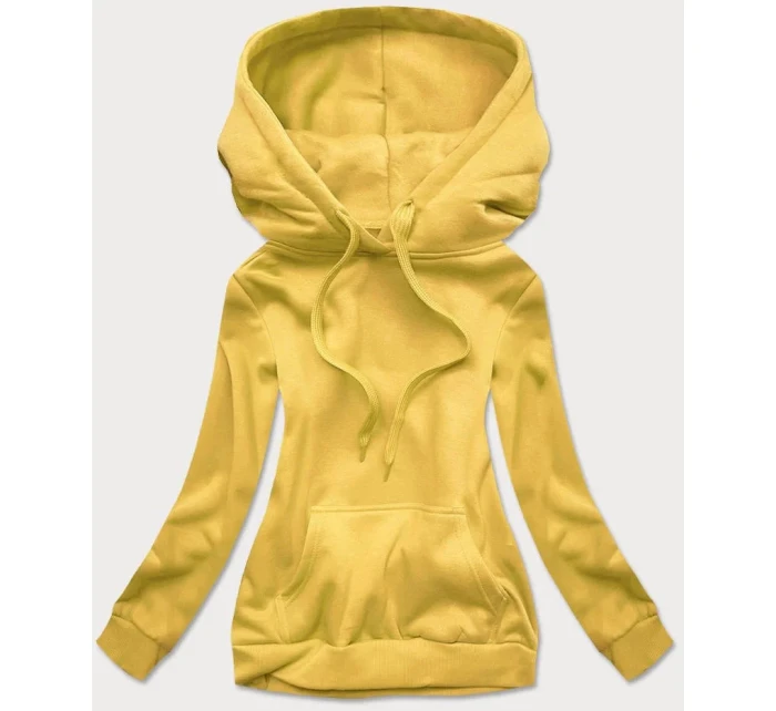 Žlutá dámská tepláková mikina model 15817370 - J.STYLE