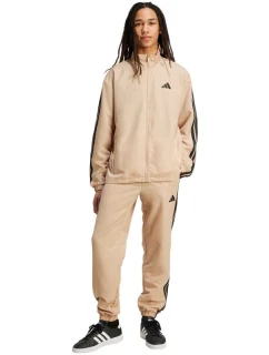 Pánské tepláky adidas Sportswear Basic 3-Stripes Woven Tracksuit Beige JX3149