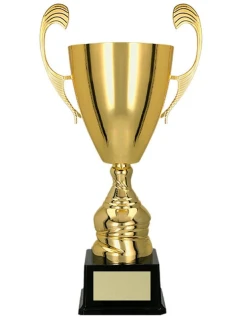 Zlatý kovový pohár T-D