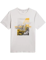 Pánské tričko 4F M2660 white 4FWSS26TTSHM2660 10S pánské