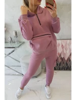 Izolační sada s ozdobnou kapsou tmavě růžová