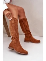 Dámské Kozačky Camel model 21668237 - S.Barski Dámské Kozačky Camel model 21668237 - S.Barski