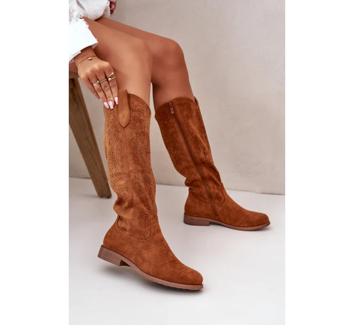 Dámské Kozačky Camel model 21668237 - S.Barski Dámské Kozačky Camel model 21668237 - S.Barski