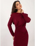 Šaty DHJ SK model 20590164 vínové - FPrice