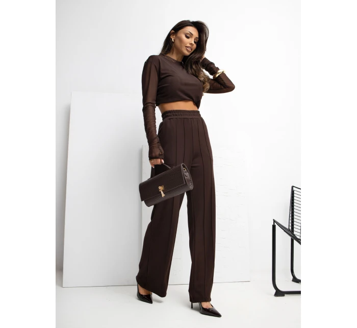 Spodnie dresowe RV DR model 21777678 ciemny brązowy - FPrice Spodnie dresowe RV DR model 21777678 ciemny brązowy - FPrice