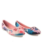 model 1900507 růžové dámské baleríny s květy - VICES model 1900507 růžové dámské baleríny s květy - VICES