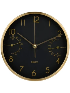 NÁSTĚNNÉ NEBO STOLNÍ HODINY 15X4CM ARTICASA ČERNÉ