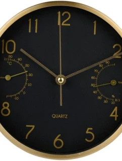 NÁSTĚNNÉ NEBO STOLNÍ HODINY 15X4CM ARTICASA ČERNÉ