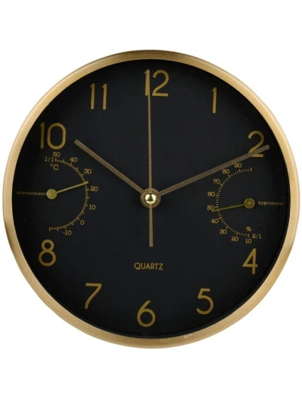 NÁSTĚNNÉ NEBO STOLNÍ HODINY 15X4CM ARTICASA ČERNÉ