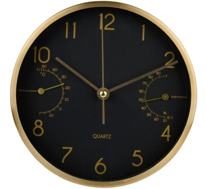 NÁSTĚNNÉ NEBO STOLNÍ HODINY 15X4CM ARTICASA ČERNÉ