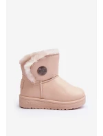 Dětské zimní boty s kožešinou Bežové Big Star model 21637213 - Big Star Shoes