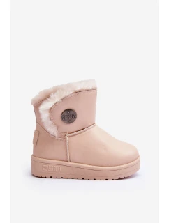 Dětské zimní boty s kožešinou Bežové Big Star model 21637213 - Big Star Shoes