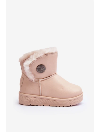 Dětské zimní boty s kožešinou Bežové Big Star model 21637213 - Big Star Shoes