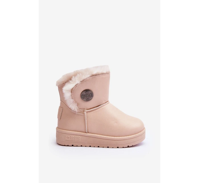 Dětské zimní boty s kožešinou Bežové Big Star model 21637213 - Big Star Shoes