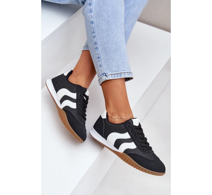 Klasické Dámské Tenisky Z Eko Kůže Černé model 21683302 - Boto