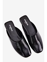 Dámské Mule z Umělé Kůže Ploché Černé Romelle Dámské Mule z Umělé Kůže Ploché Černé Romelle